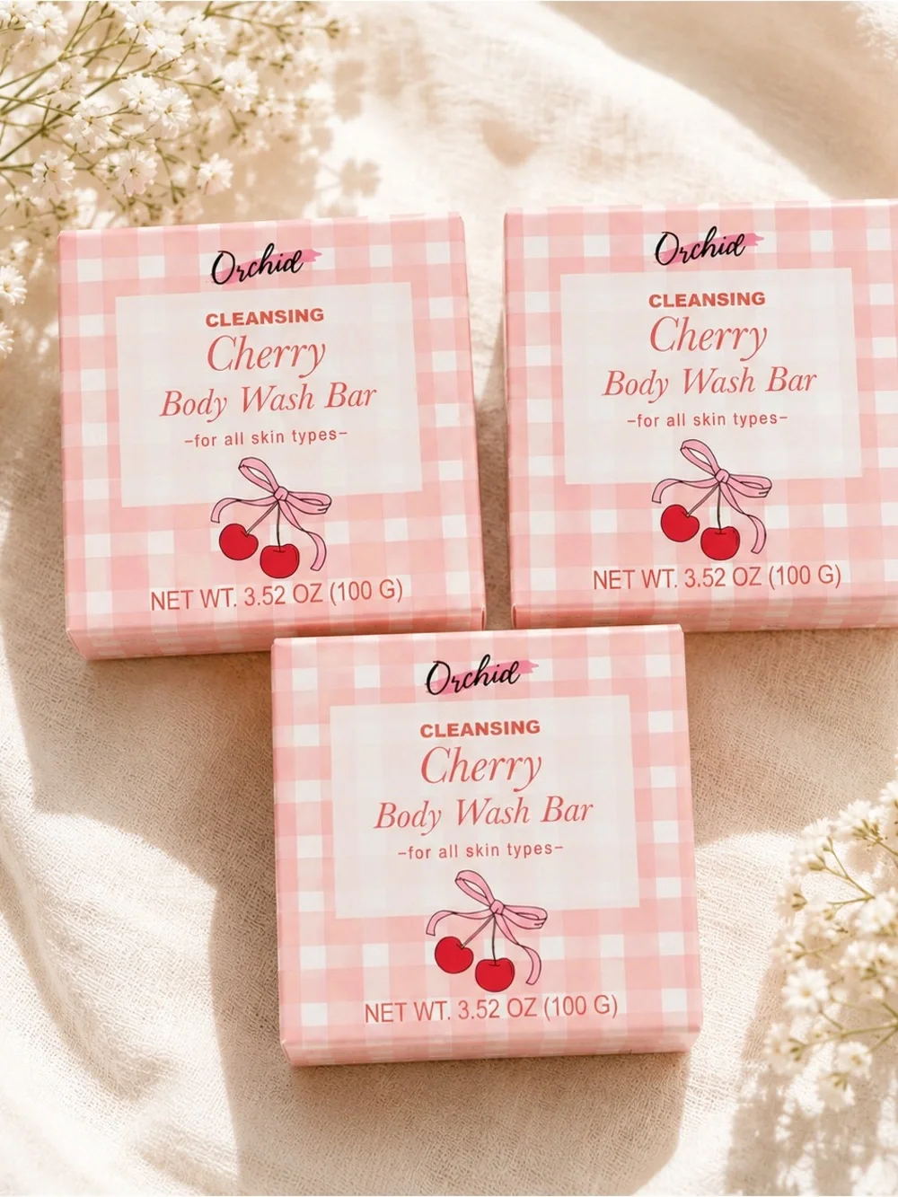 Orchid Cleansing Cherry Body Wash Bar